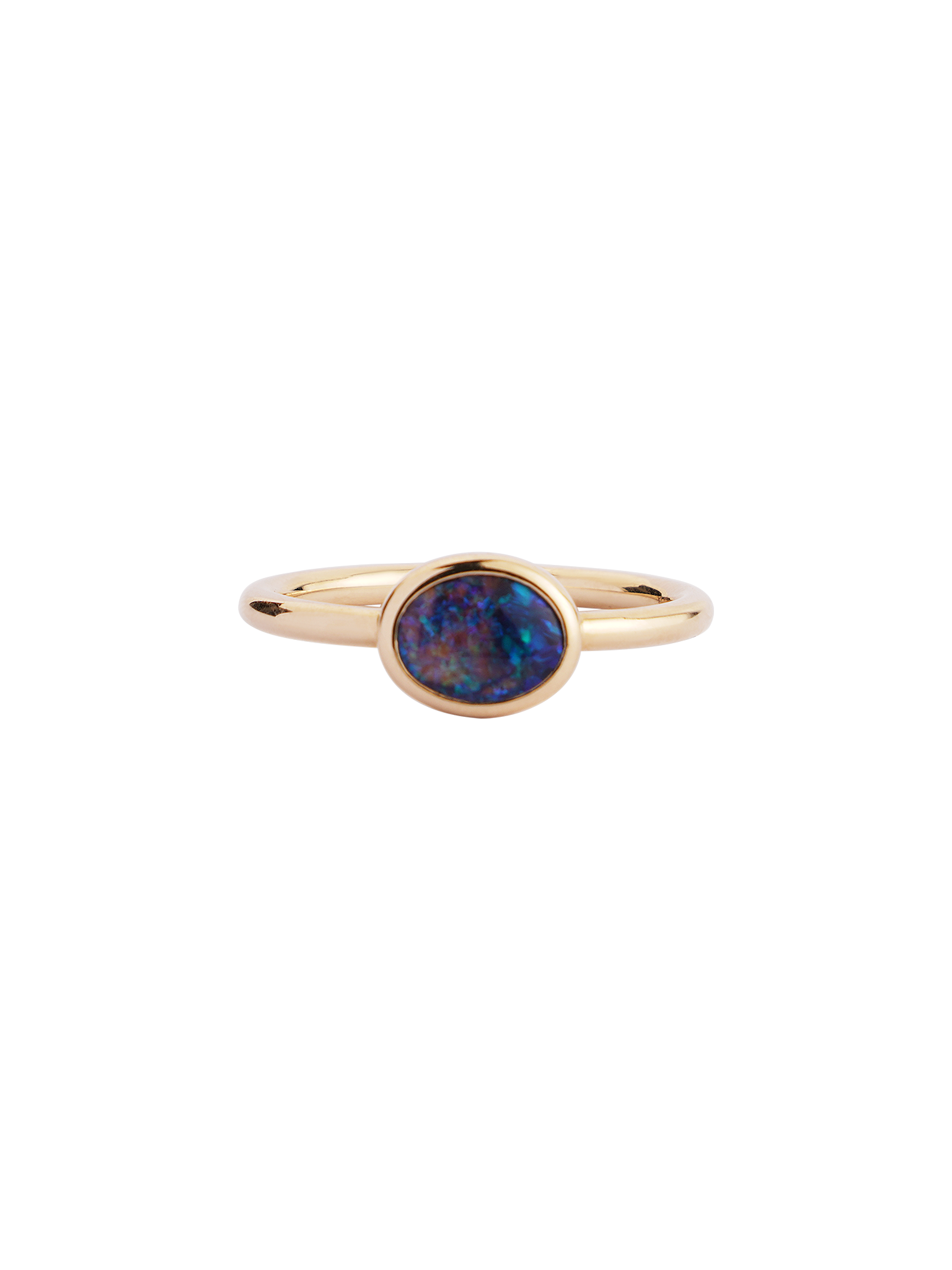 Light / form ring black opal